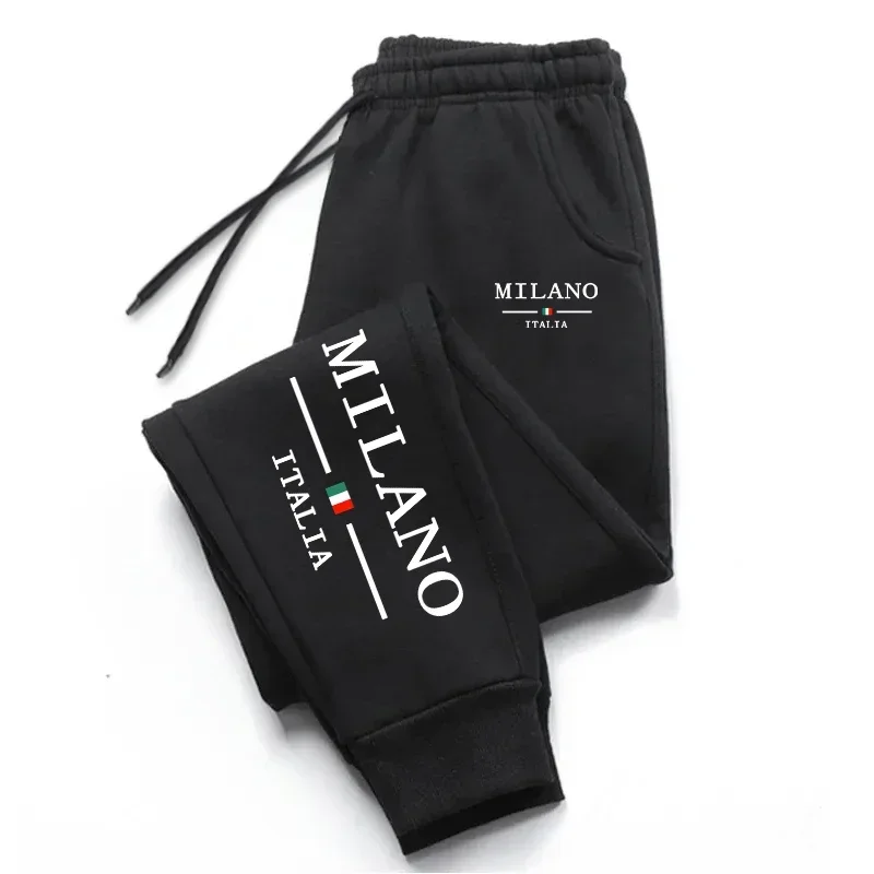 Street Fashion Milan - Milan Printed Mens Sweatpants Daily Casual