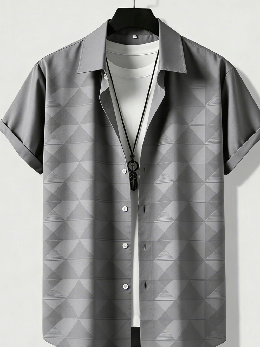 Street Fashion Definition - Men's Fashion Street Short-Sleeve Shirt High-Definition