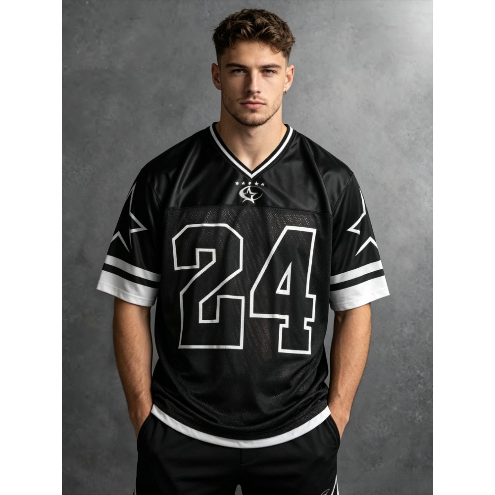 Street Fashion Style - 2026 Summer New Men's V-Neck T-Shirt