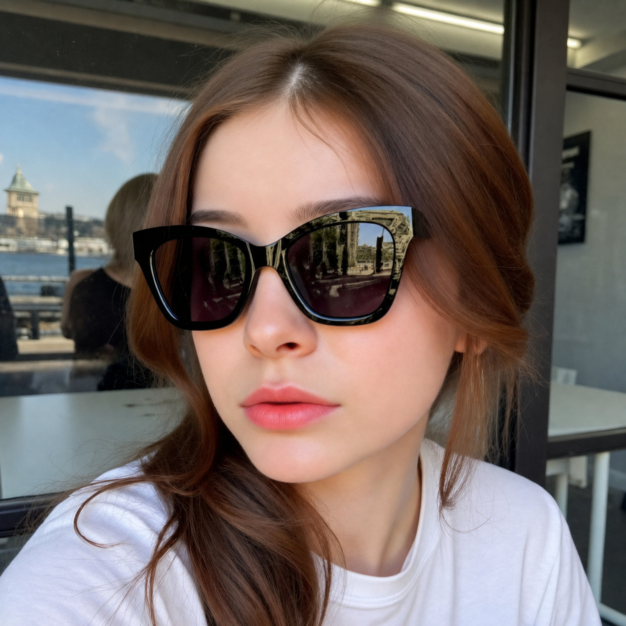 Street Fashion Definition - Retro Eye Sunglasses High Definition Uv400