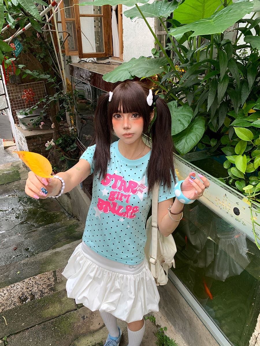 Street Fashion Korean Girl - Summer Short Sleeve T-Shirt Women's Slim