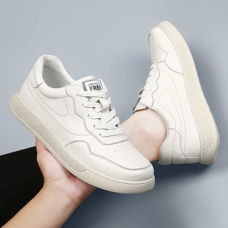 Street Fashion Walk - Genuine leather board shoes Comfortable casual