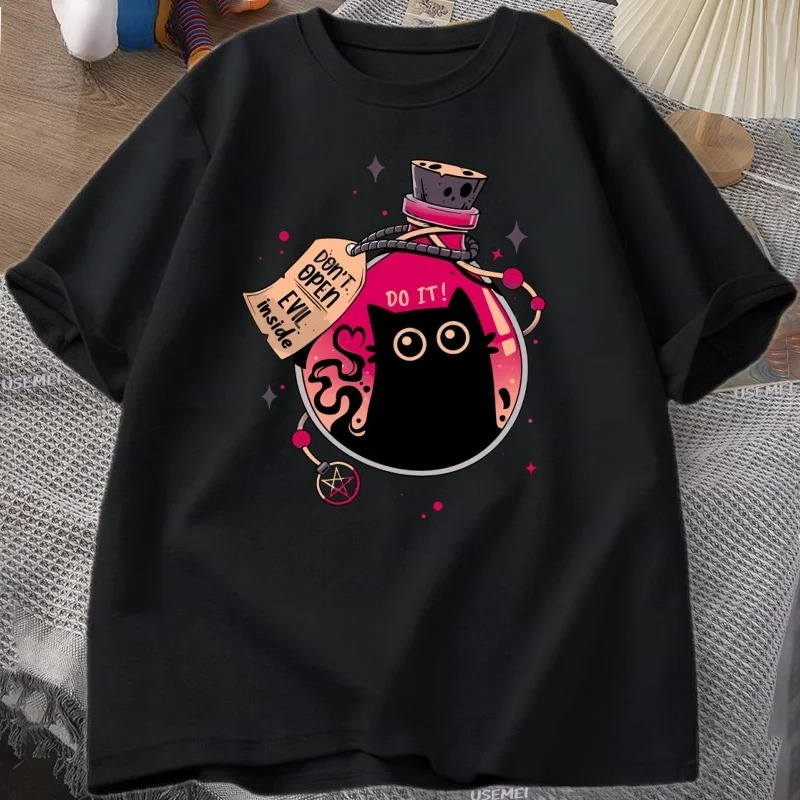 Fashion Street Cat - Evil Black Cat in The Bottle