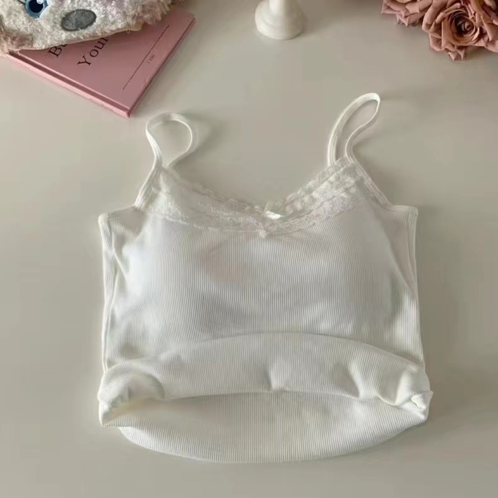 Fashion Lace Bow Vest Camisole - Street Fashion Photographers ulasan dan harga
