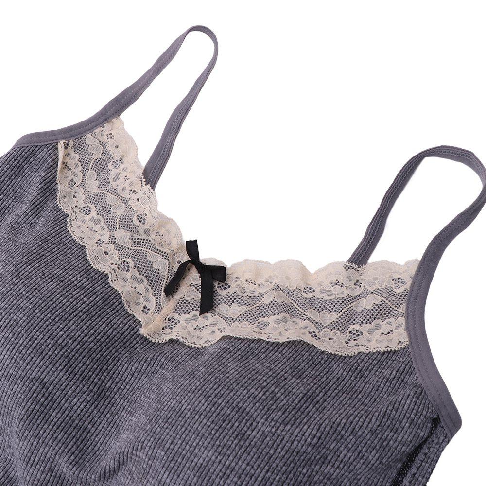 Fashion Lace Bow Vest Camisole - Street Fashion Photographers ulasan dan harga