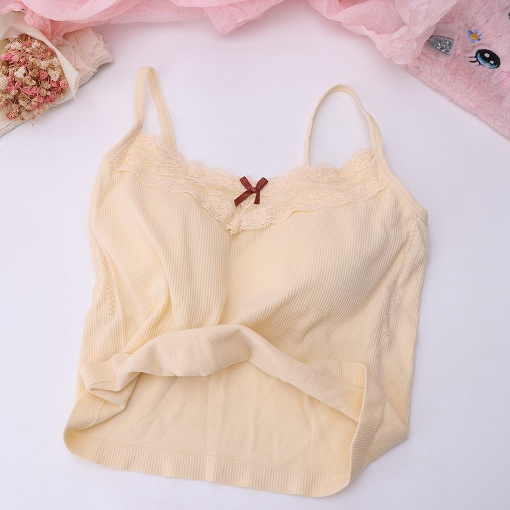 Fashion Lace Bow Vest Camisole - Street Fashion Photographers ulasan dan harga