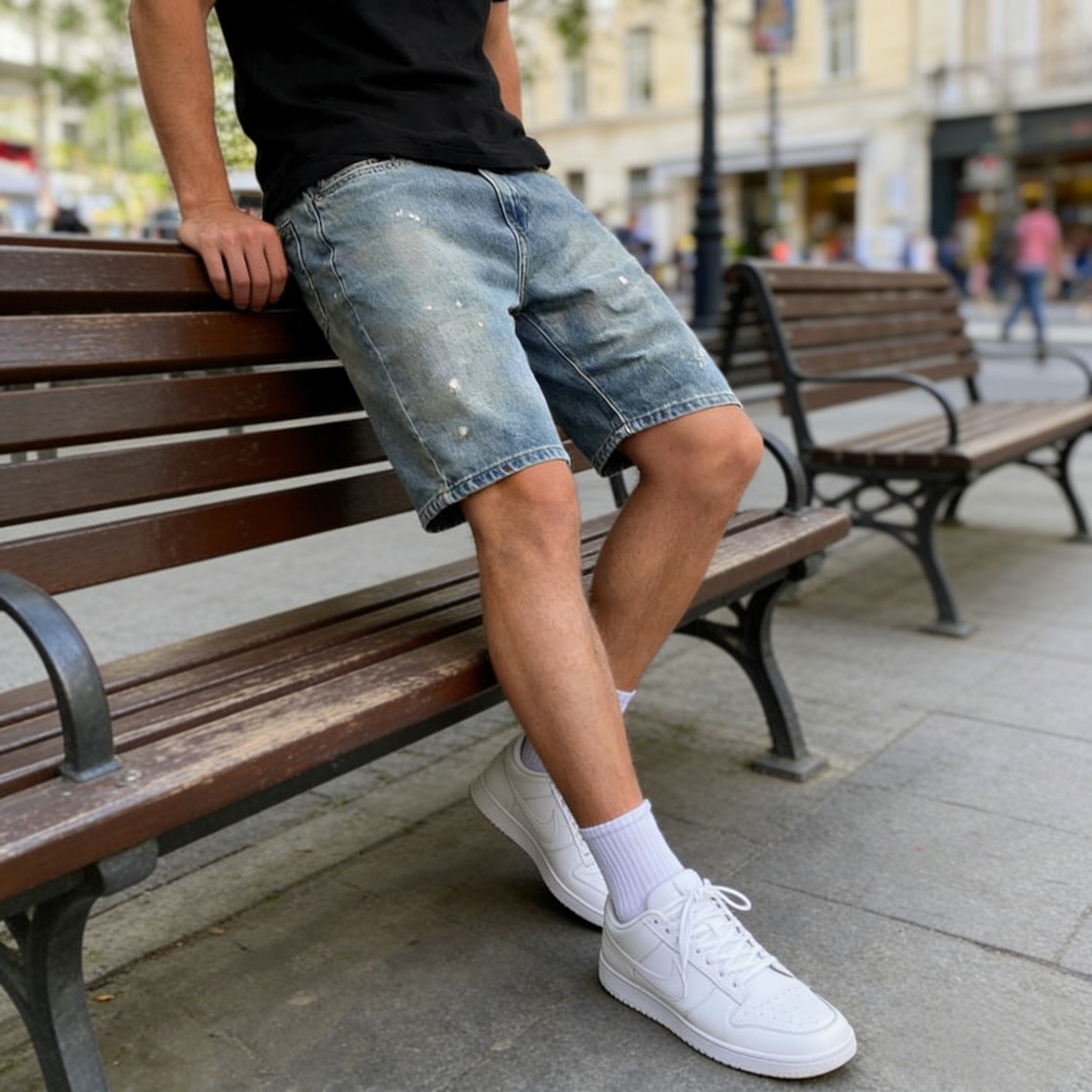 Men's Summer American High Str - Street Fashion Hot ulasan dan harga
