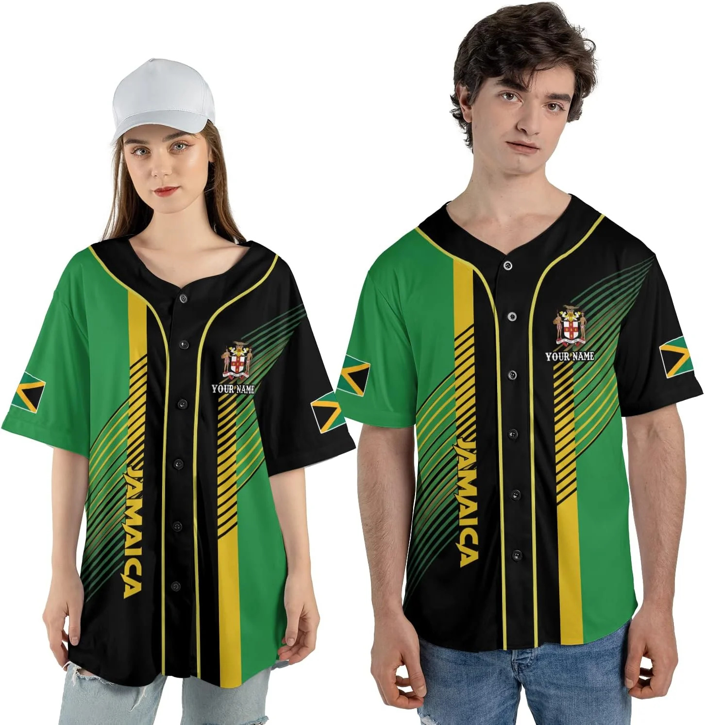 Personalized Name Jamaica Desi - Street Fashion Jersey ulasan dan harga