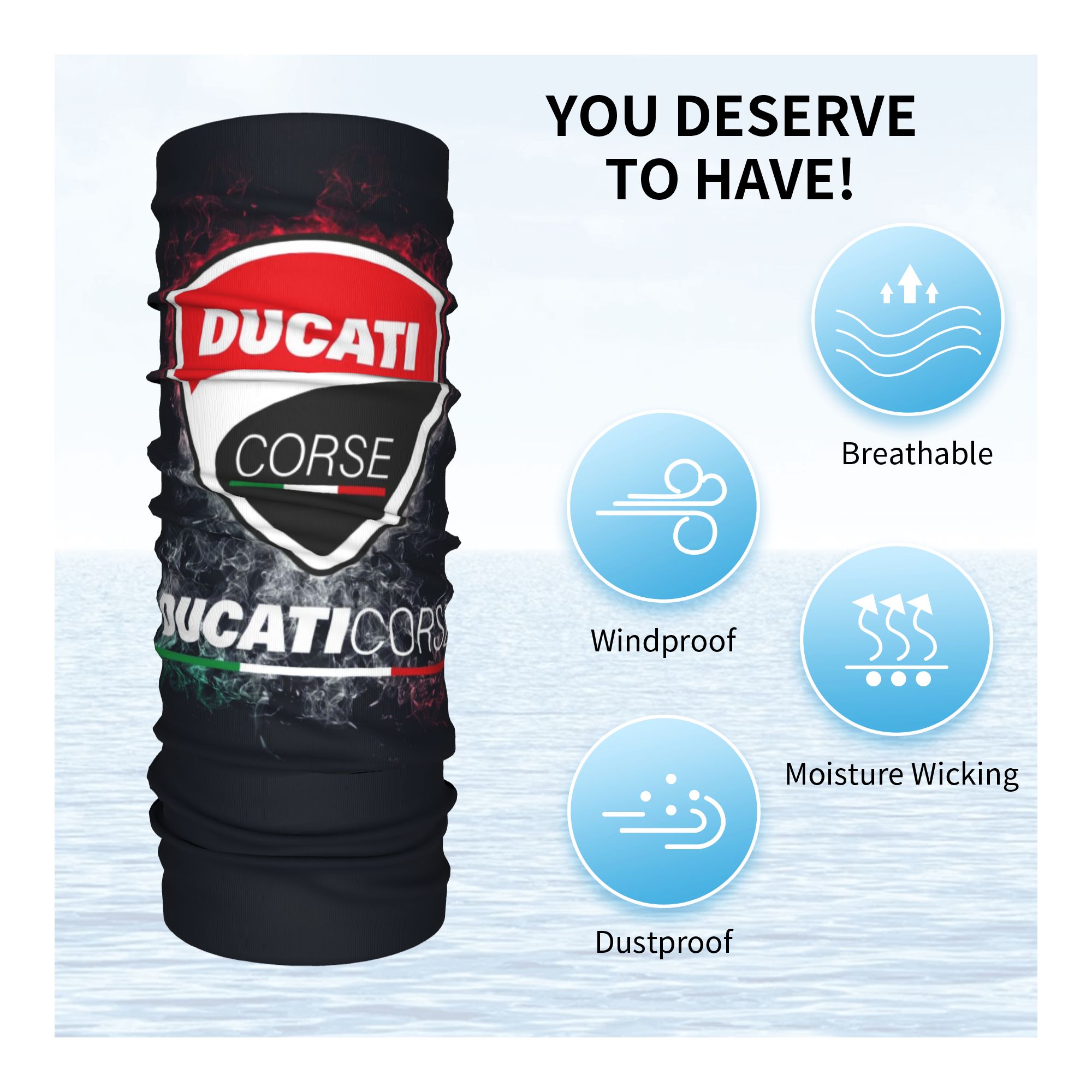 Custom Ducatis Sprot Bandana N - Balaclava Face Mask ulasan dan harga