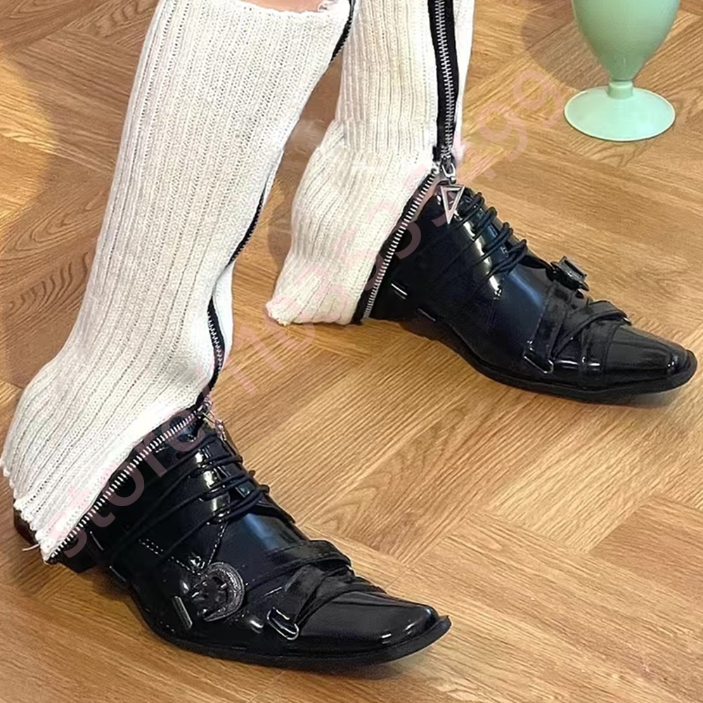 Black Pointed Toe Women's Thic - Street Fashion Men 2025 ulasan dan harga