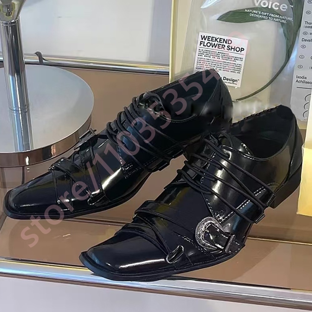 Black Pointed Toe Women's Thic - Street Fashion Men 2025 ulasan dan harga