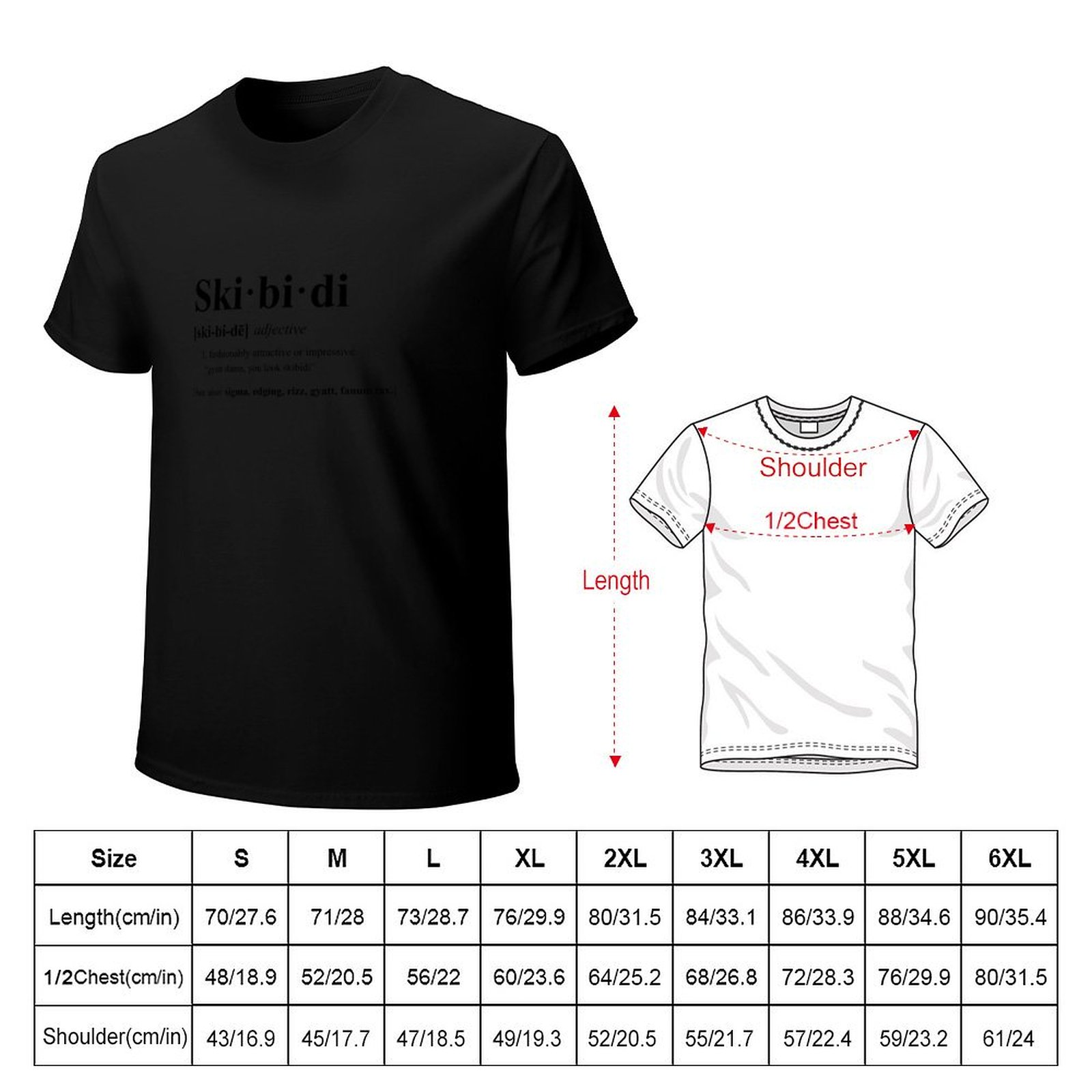 Skibidi Definition T-Shirt Str - Street Fashion Definition ulasan dan harga