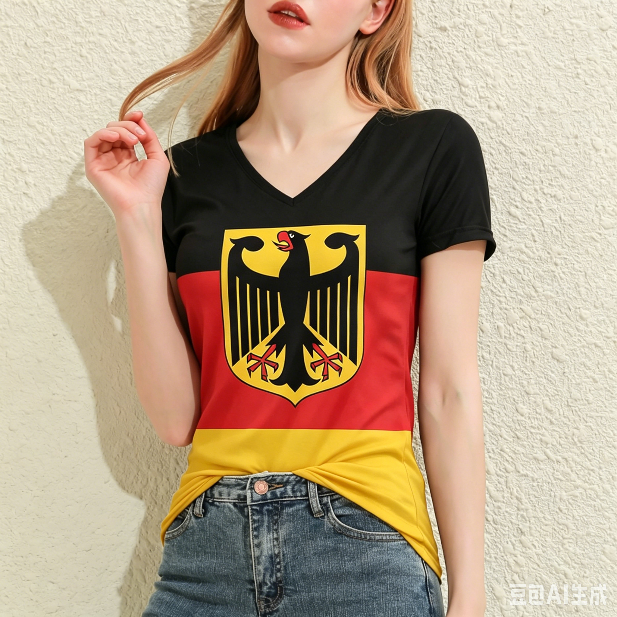 Germany National Flag 3D Print - Street Fashion Germany ulasan dan harga