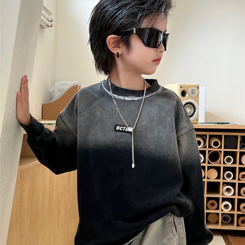 Boys Girls T-shirts 2025 Autum - Street Fashion Korean Girl ulasan dan harga