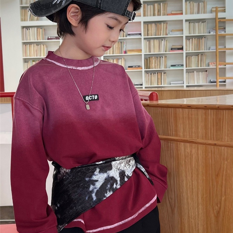 Boys Girls T-shirts 2025 Autum - Street Fashion Korean Girl ulasan dan harga