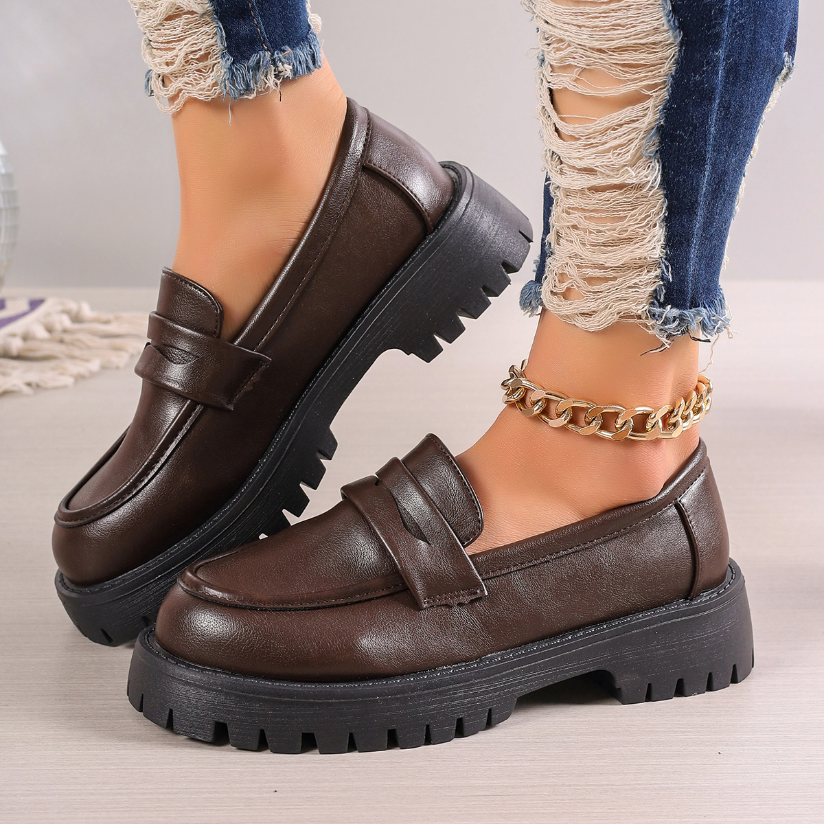 New Women's Solid Color Platfo - Street Fashion Walk ulasan dan harga