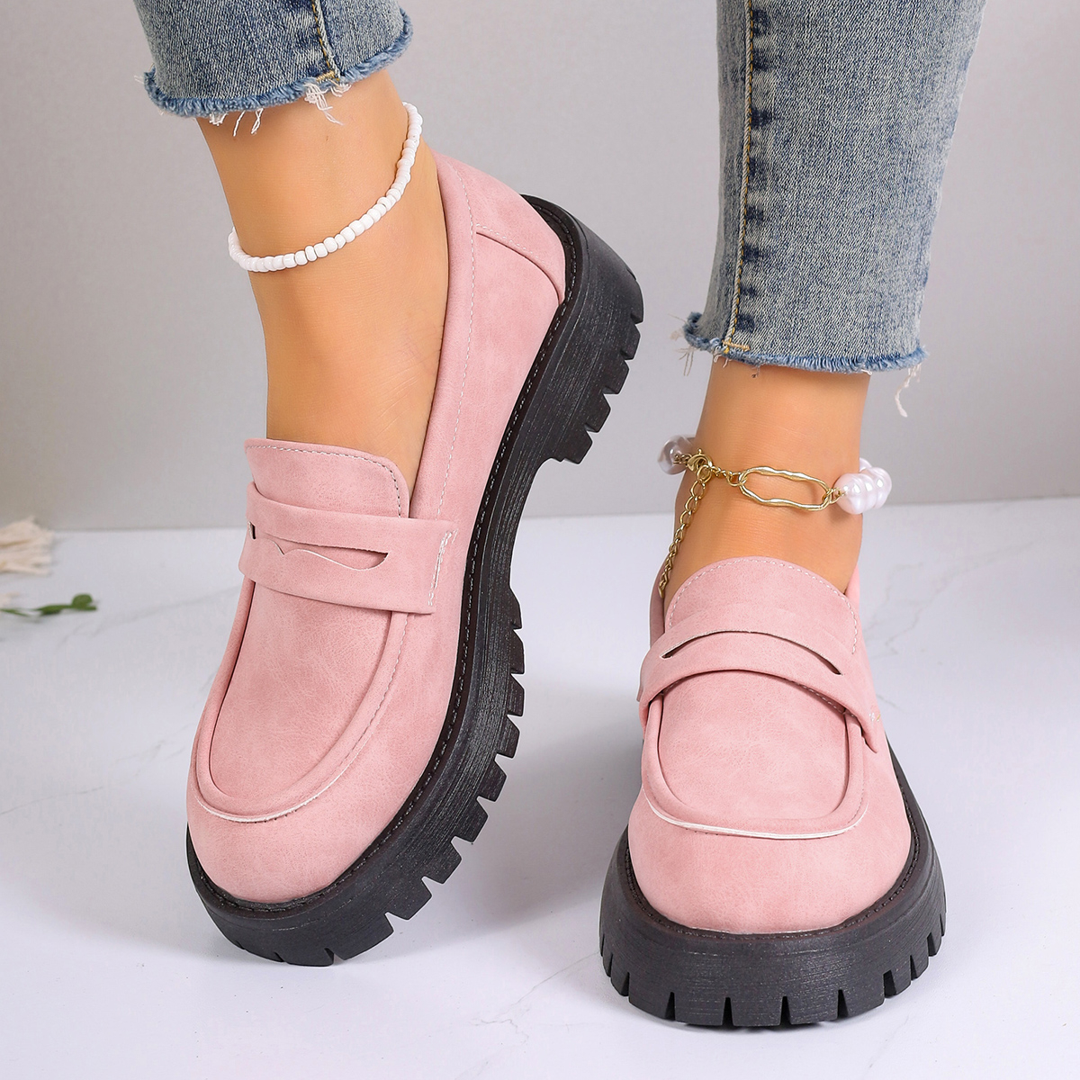 New Women's Solid Color Platfo - Street Fashion Walk ulasan dan harga