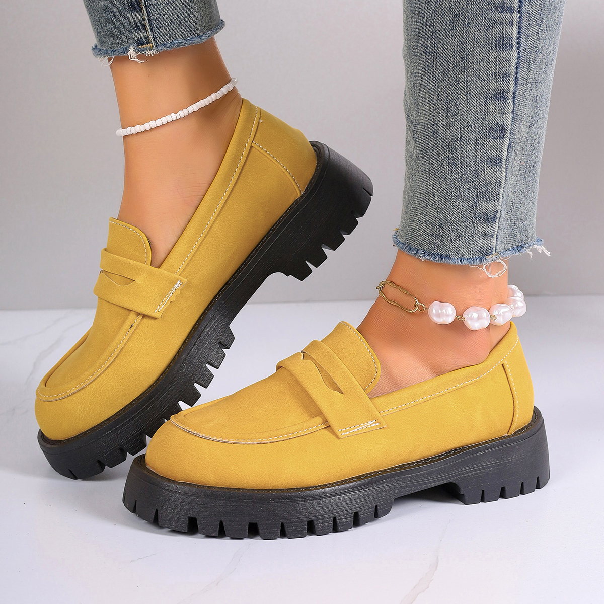 New Women's Solid Color Platfo - Street Fashion Walk ulasan dan harga