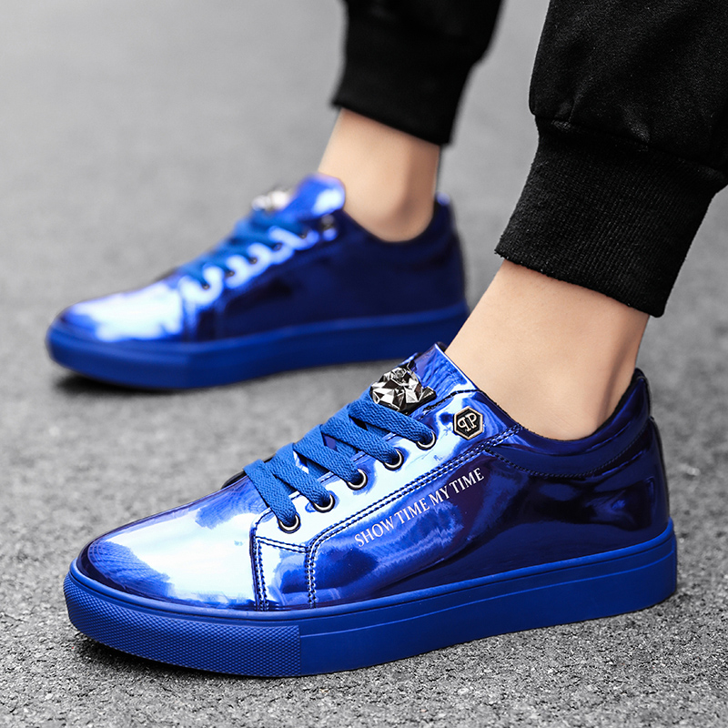 Luxury Men Casual Sneakers Blu - Street Fashion Walk ulasan dan harga