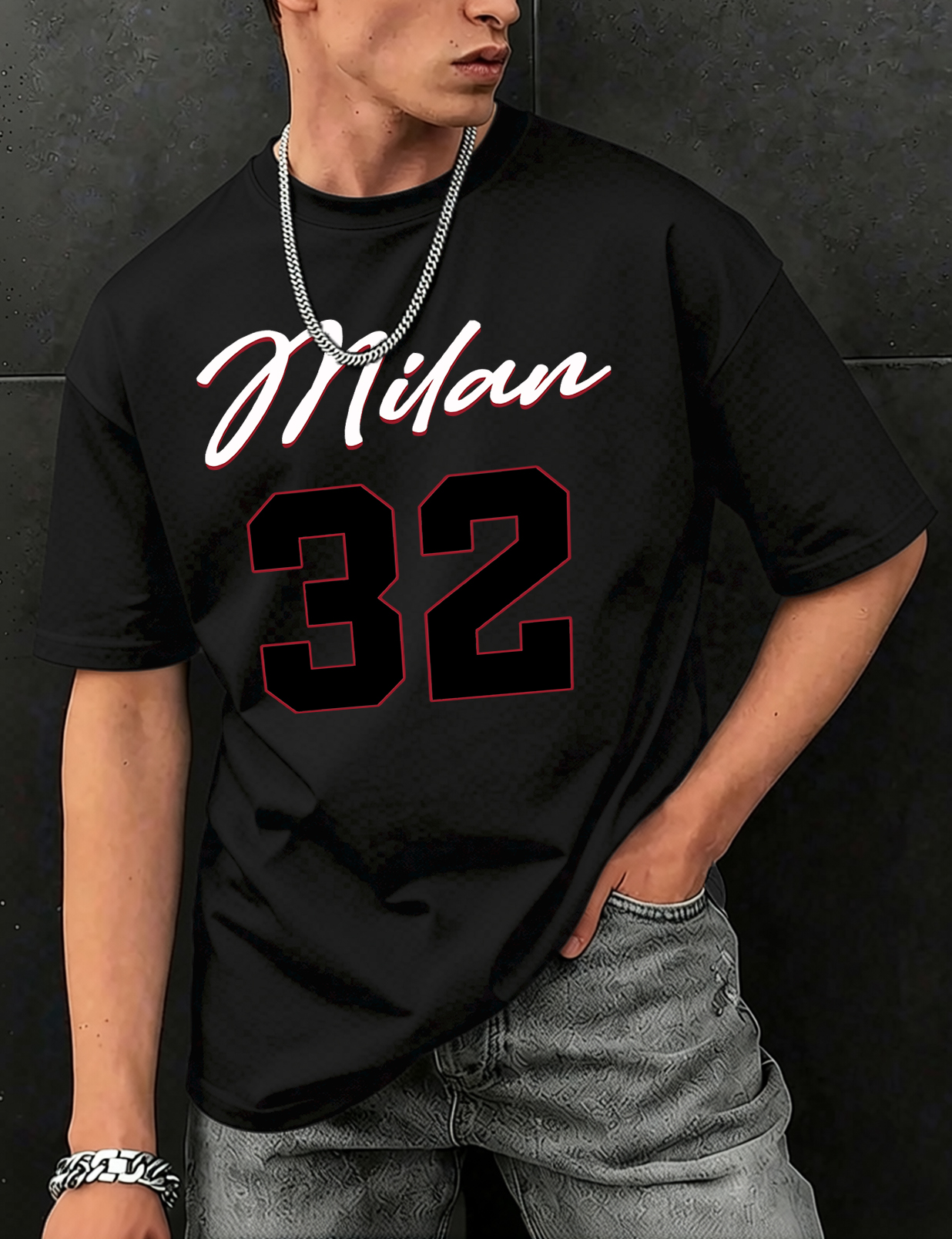 Milan Number 32 Creative Print - Street Fashion Milan ulasan dan harga