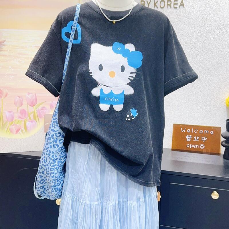 Hello Kitty High-Quality New S - Street Fashion Jersey ulasan dan harga