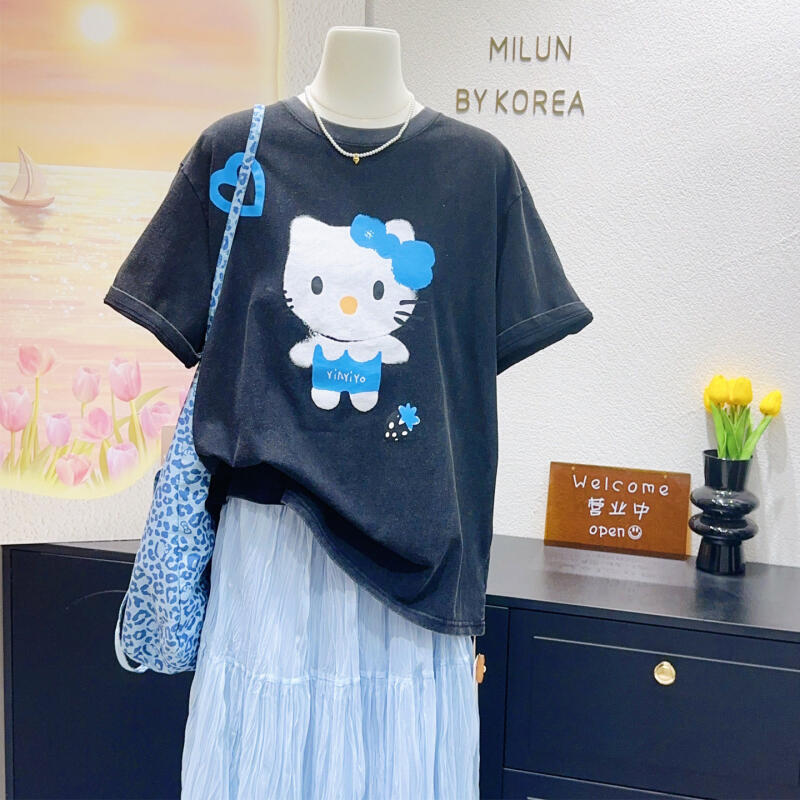 Hello Kitty High-Quality New S - Street Fashion Jersey ulasan dan harga