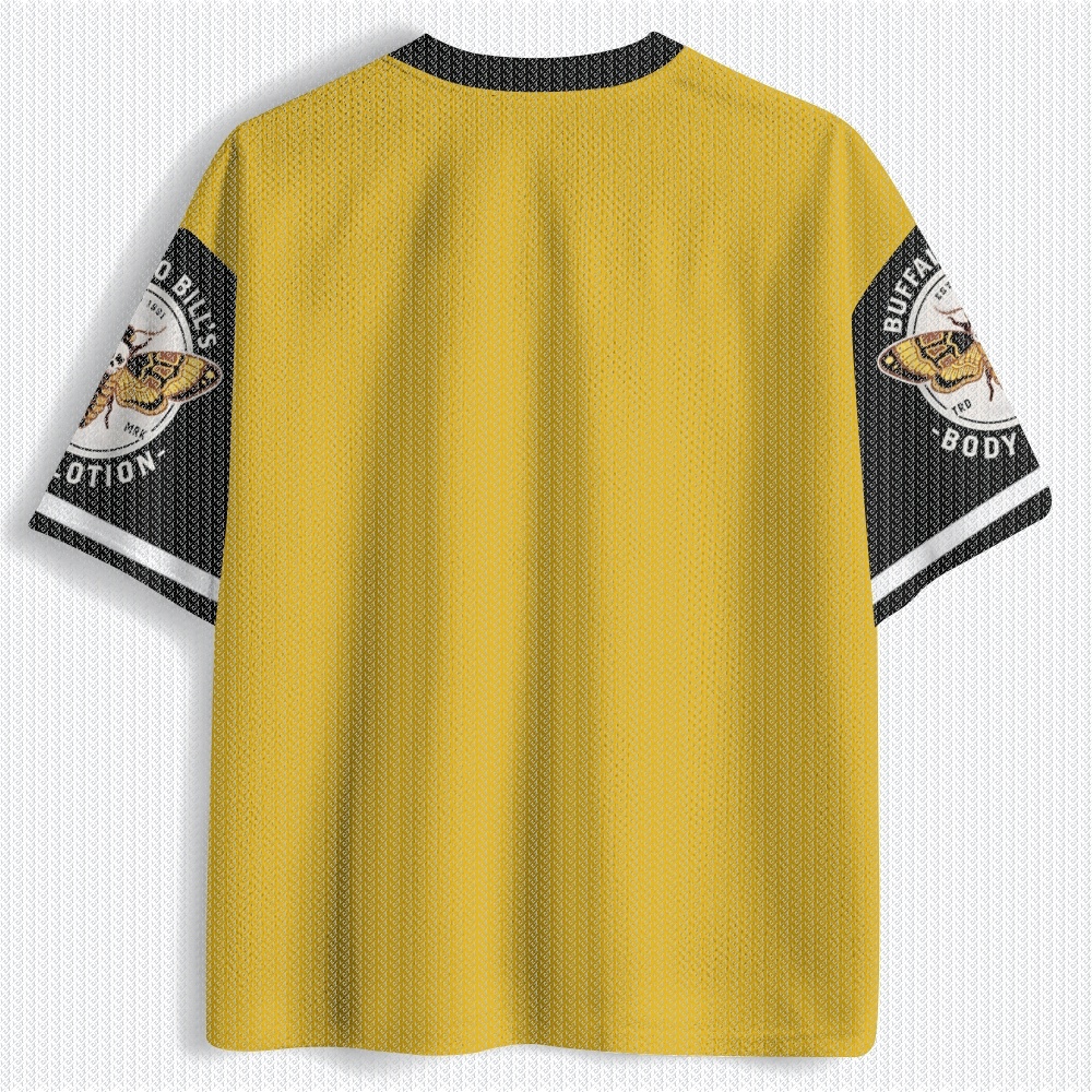 V Neck Yellow Black Mesh Jerse - Street Fashion Jersey ulasan dan harga