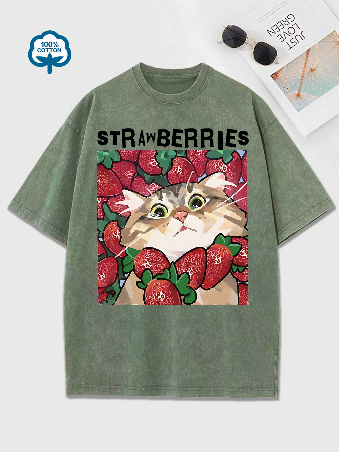 Fashion Women'S Washed Cotton  - Fashion Street Cat ulasan dan harga