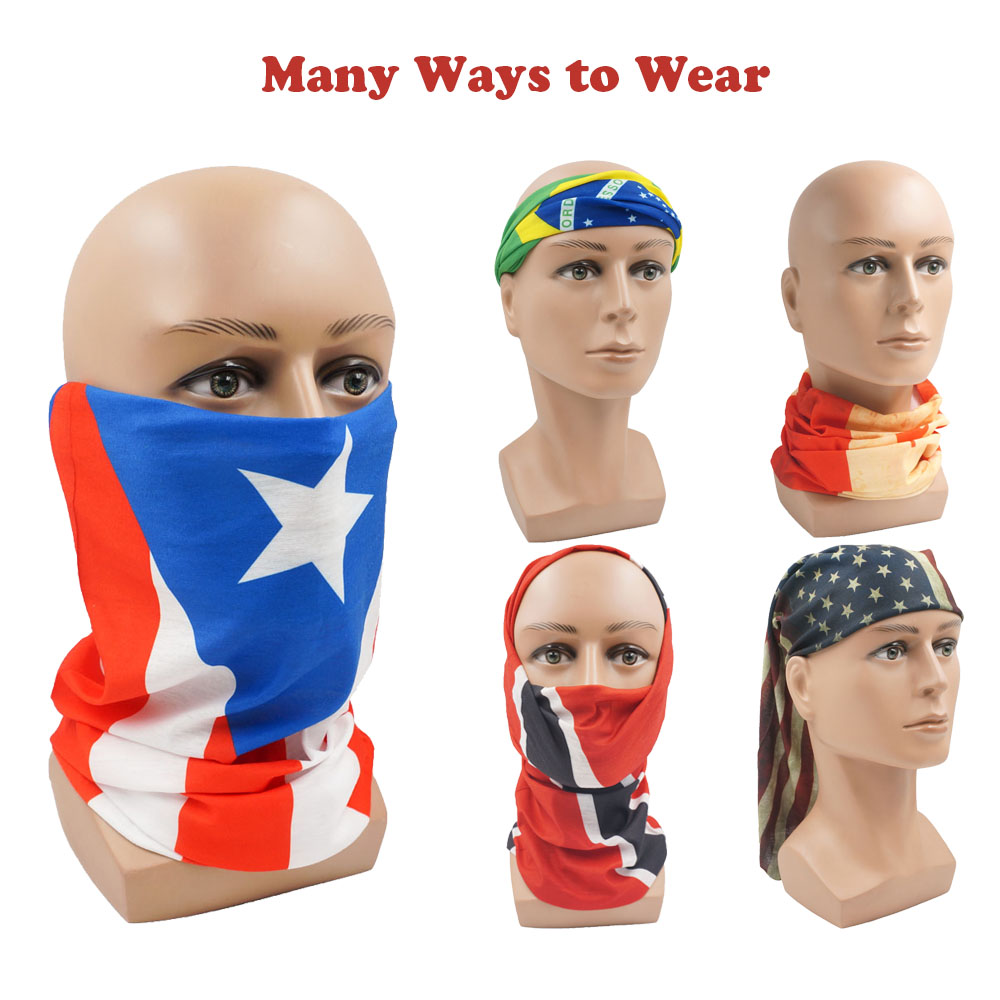 Sweden Flag Printed Bandana He - Balaclava Face Mask ulasan dan harga