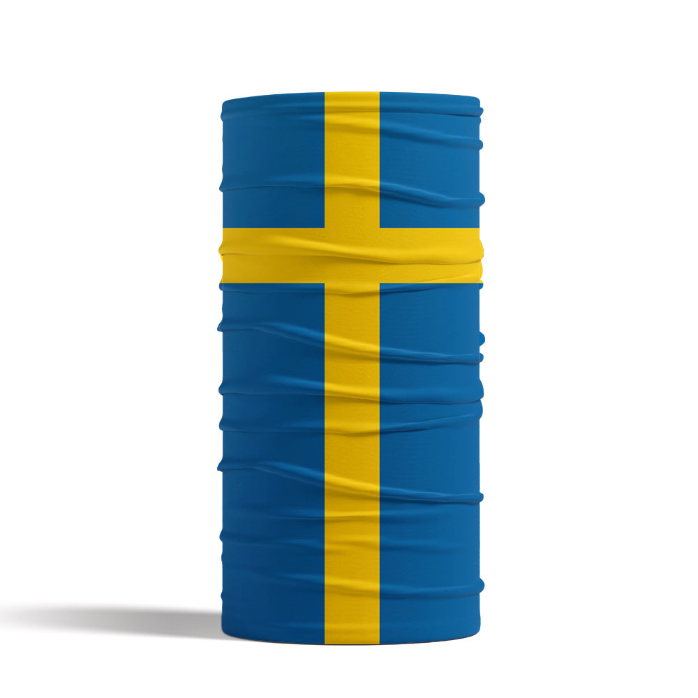 Sweden Flag Printed Bandana He - Balaclava Face Mask ulasan dan harga