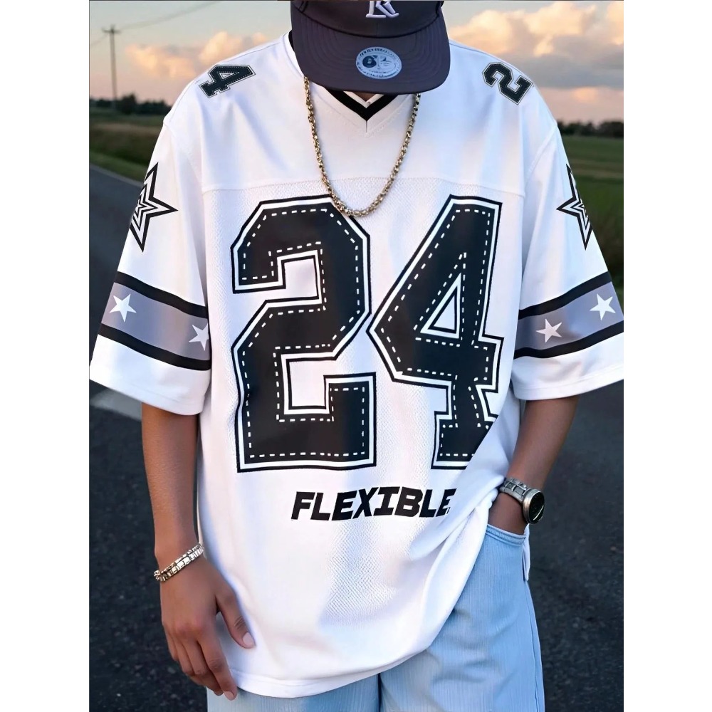 2026 Summer New Men's V-Neck T - Street Fashion Style ulasan dan harga