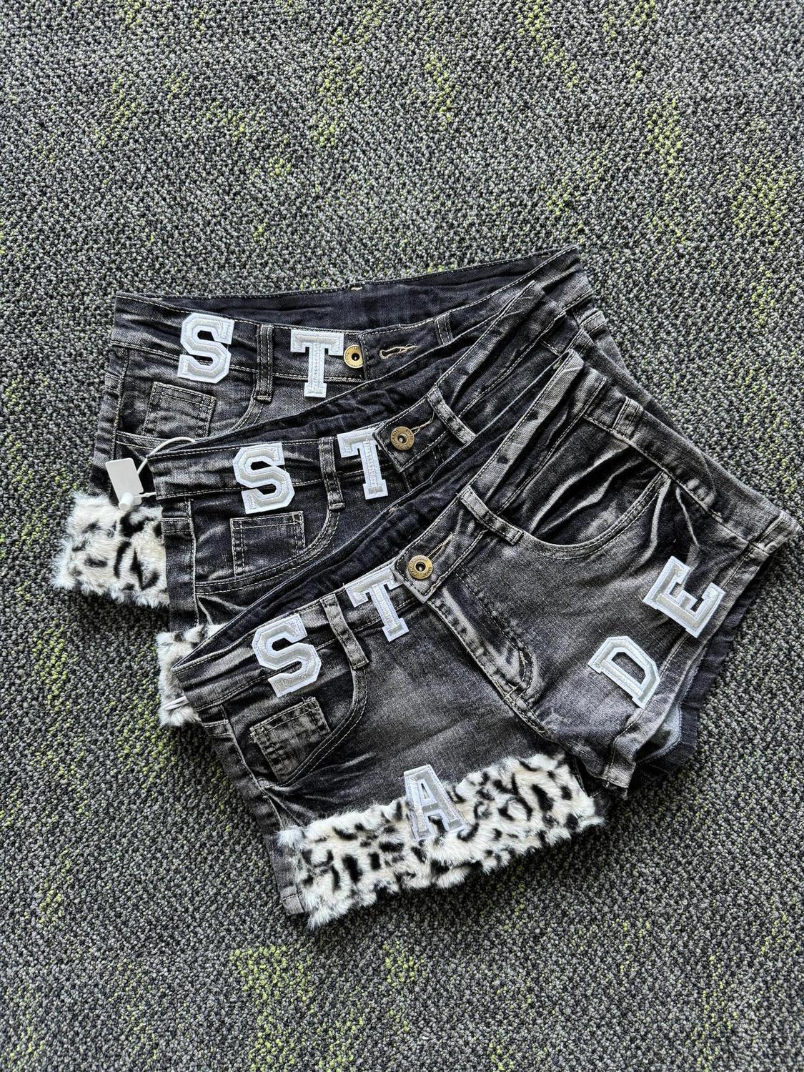Y2k Embroidered Patch Denim Sh - Street Fashion Hot ulasan dan harga