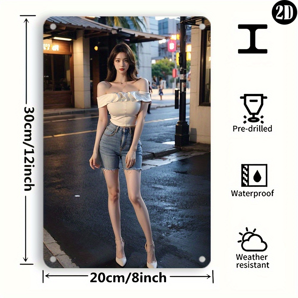 High-Definition Metal Tin Sign - Street Fashion Definition ulasan dan harga