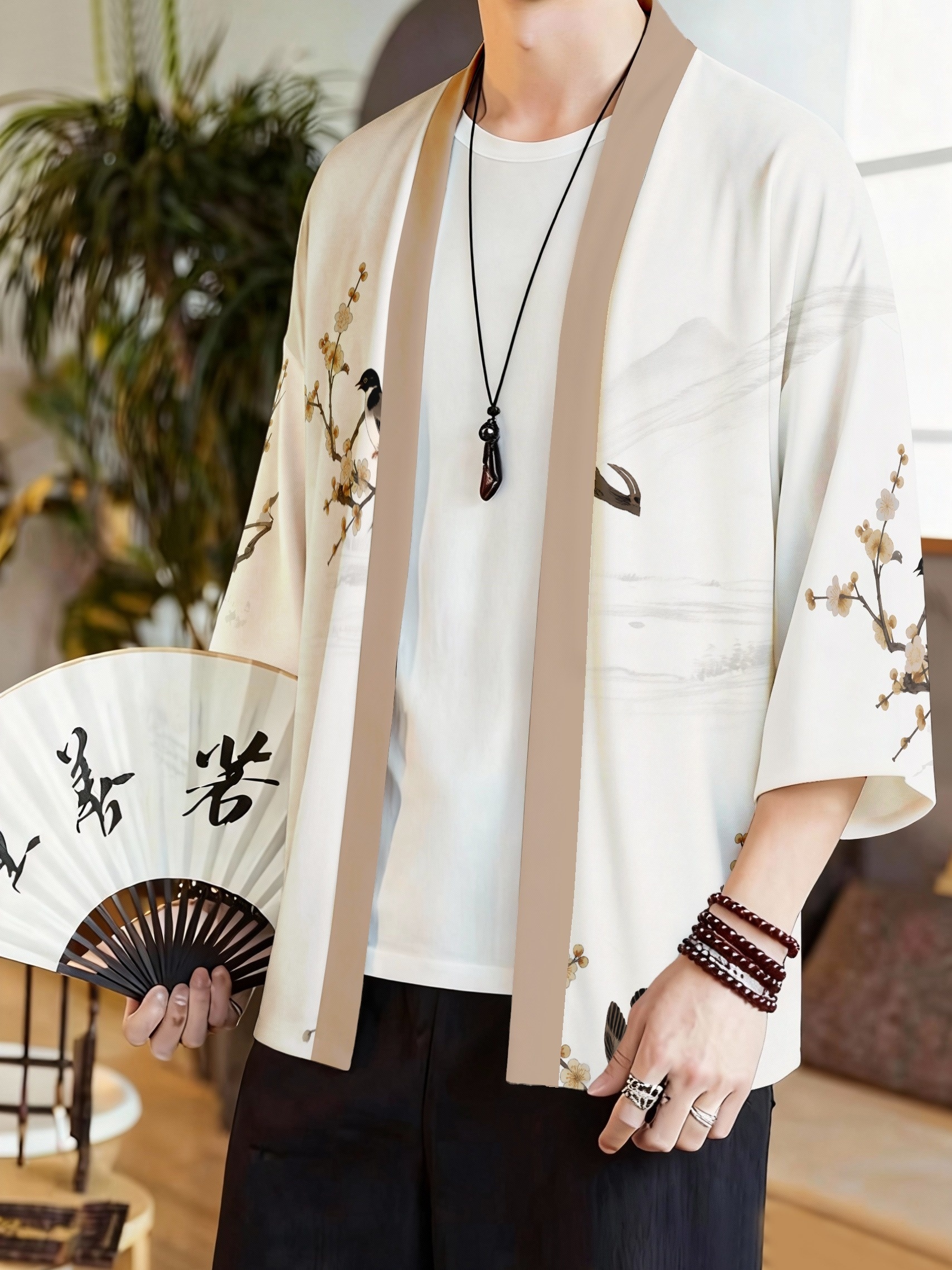 2026 Summer New Men's Kimono 3 - Street Fashion Style ulasan dan harga