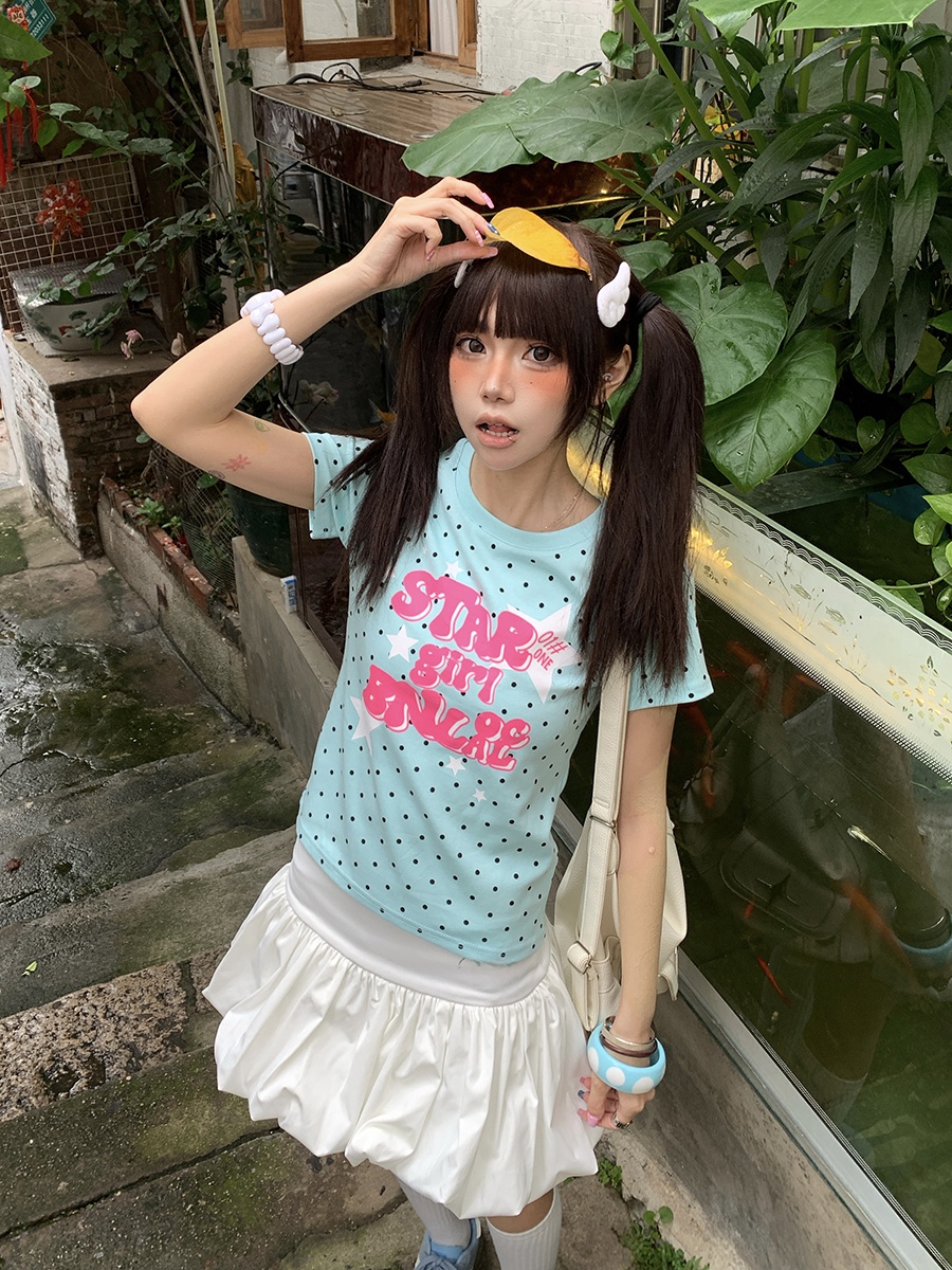 Summer Short Sleeve T-Shirt Wo - Street Fashion Korean Girl ulasan dan harga