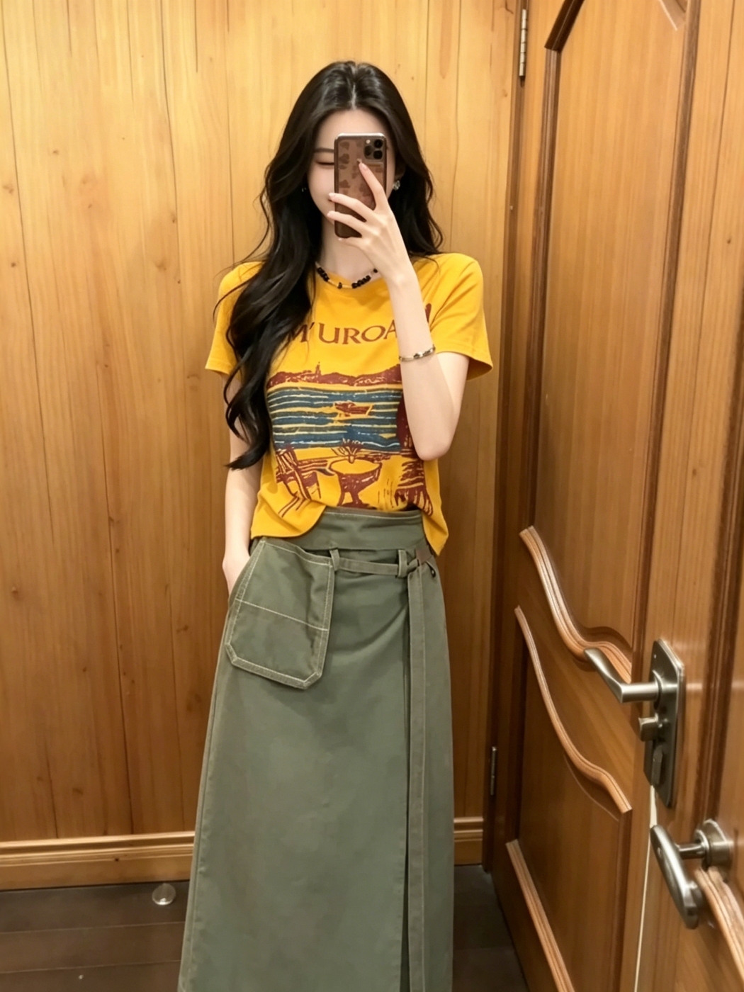 Retro Spicy Girl Print round N - Street Fashion Korean Girl ulasan dan harga