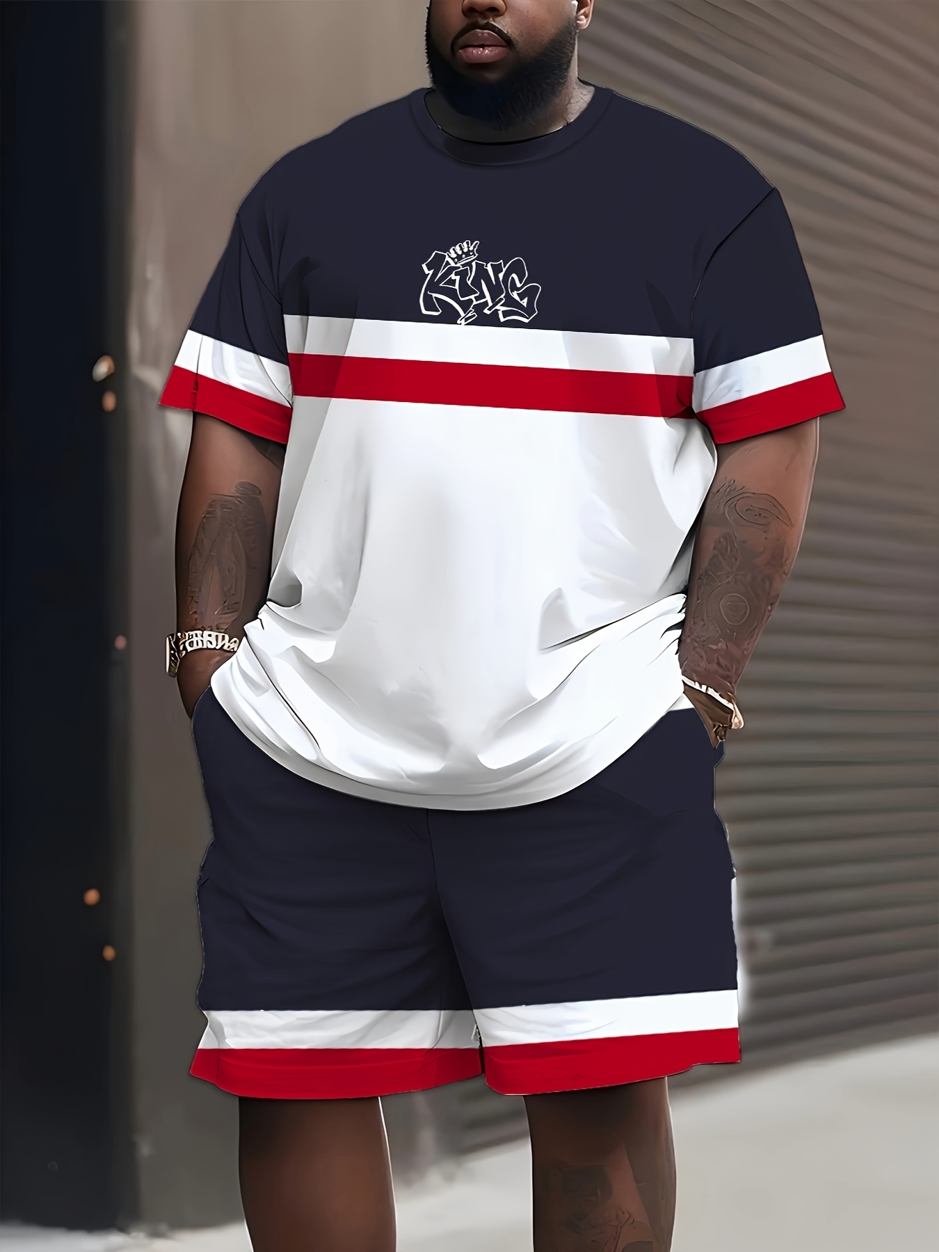 New Plus Size Men's T-shirt An - Street Fashion Style ulasan dan harga