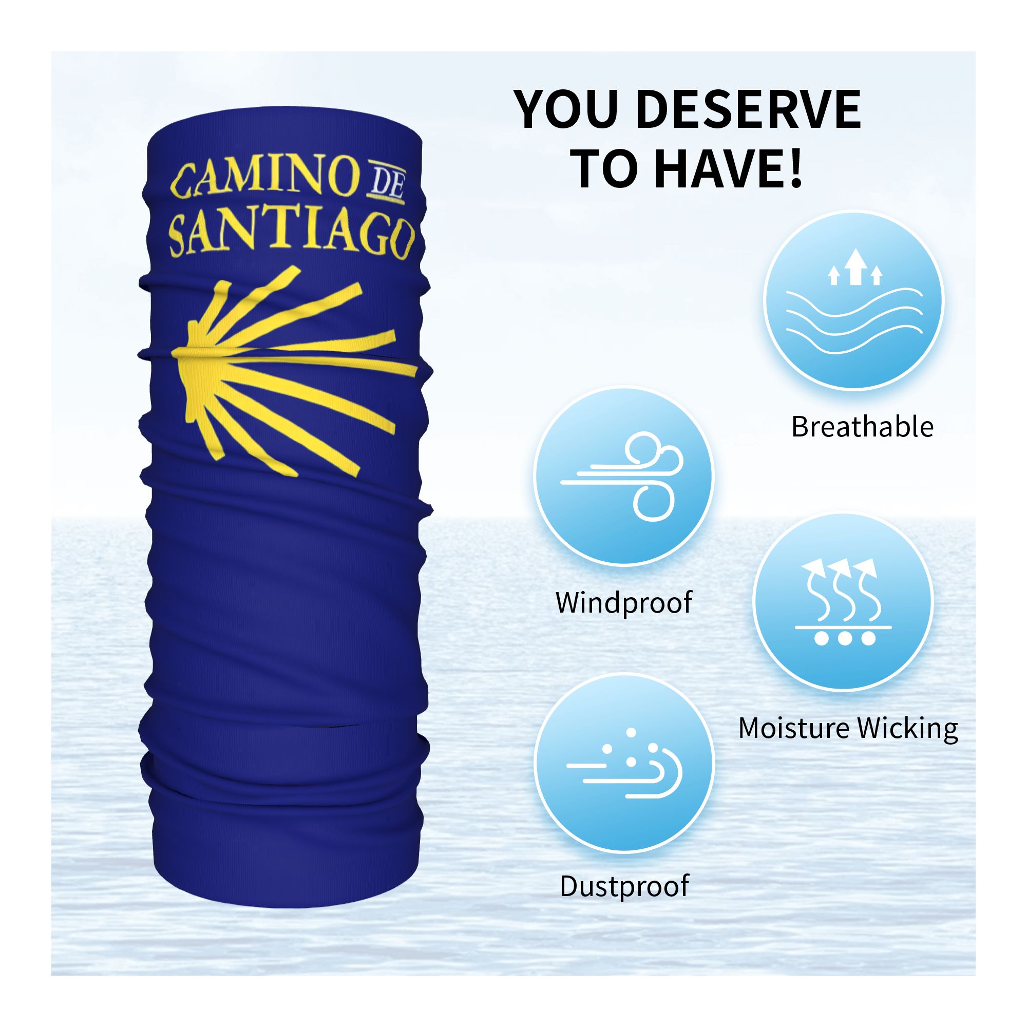 Camino De Santiago Bandana Nec - Bandana Multi Way ulasan dan harga
