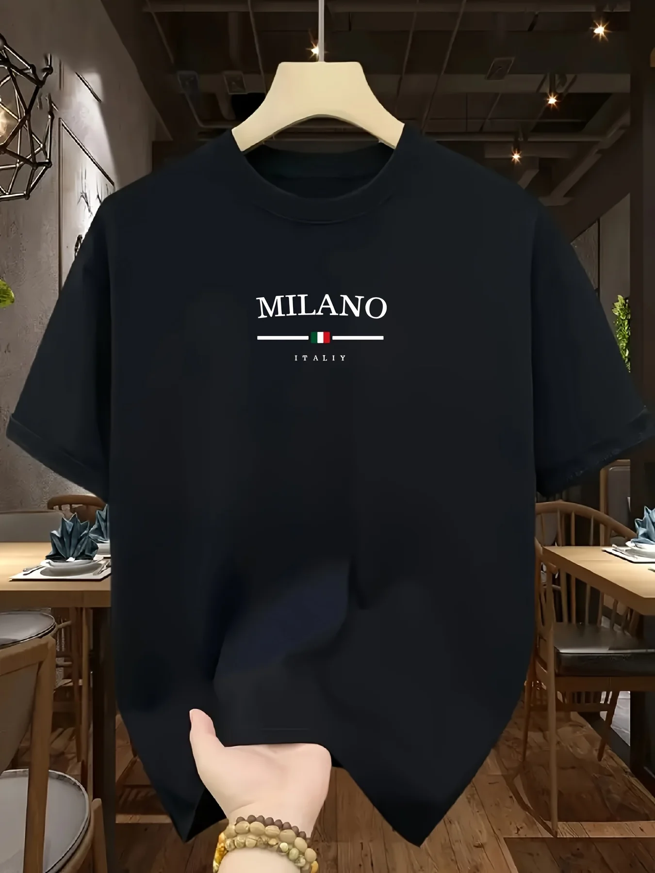Men's 100% pure cotton fashion - Street Fashion Milan ulasan dan harga