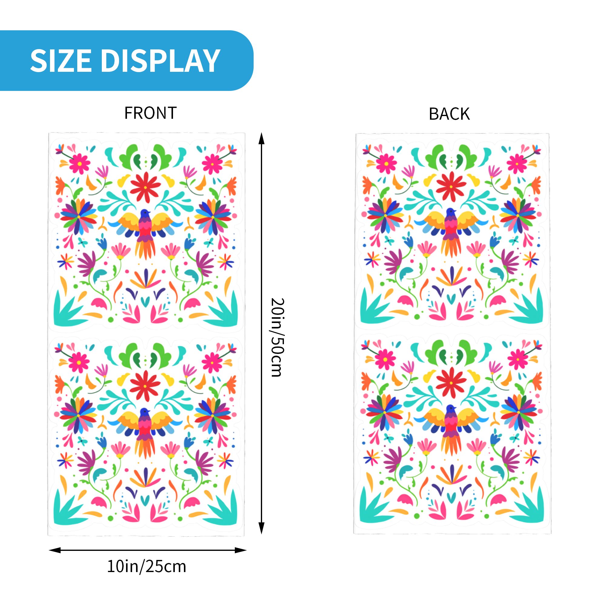 Mexican Floral Flower Textile  - Balaclava Face Mask ulasan dan harga