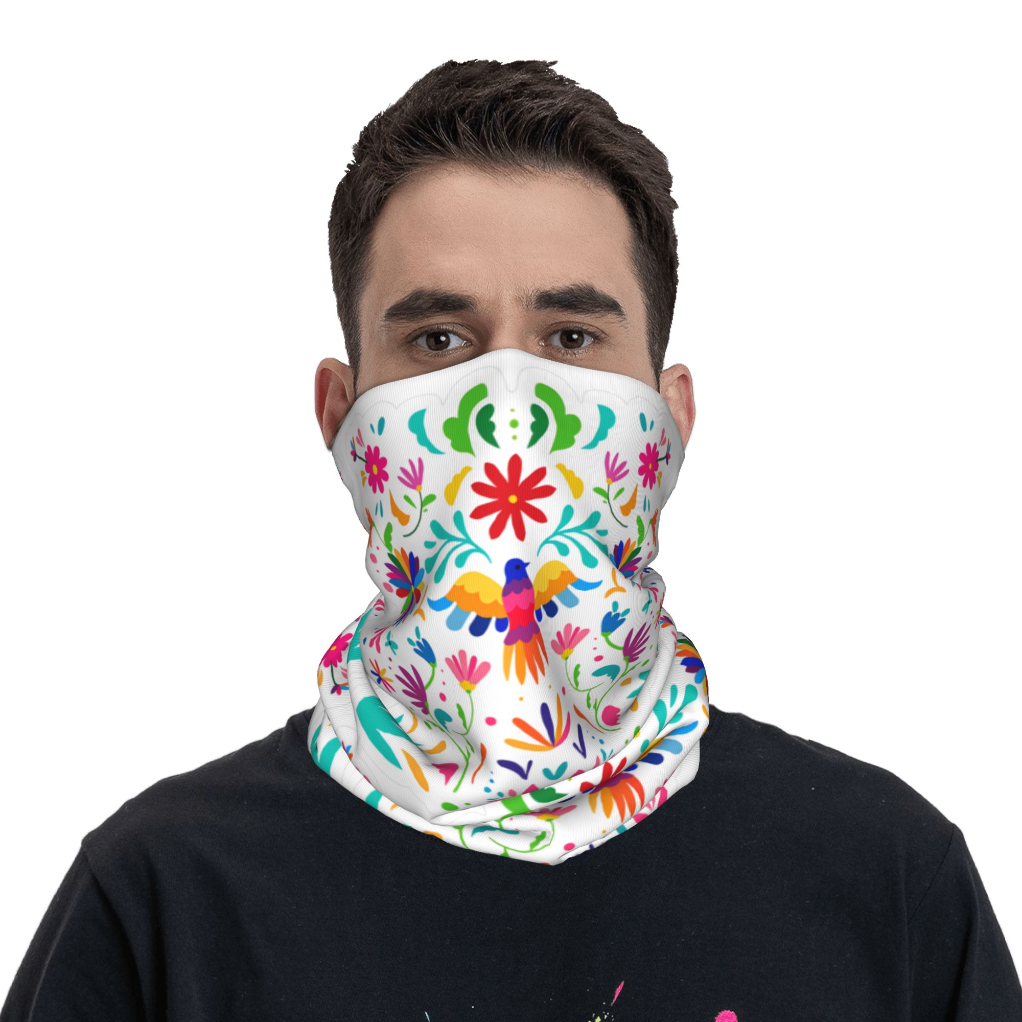 Mexican Floral Flower Textile  - Balaclava Face Mask ulasan dan harga