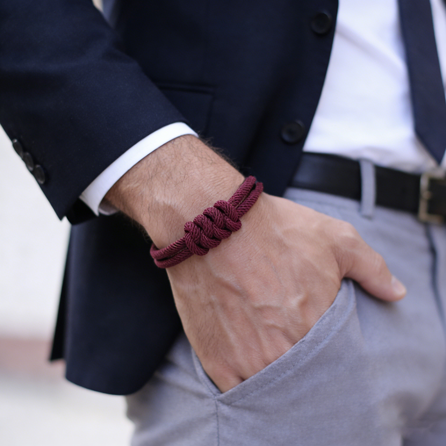 Stylish Men Rope Bracelet High - Street Fashion Milan ulasan dan harga