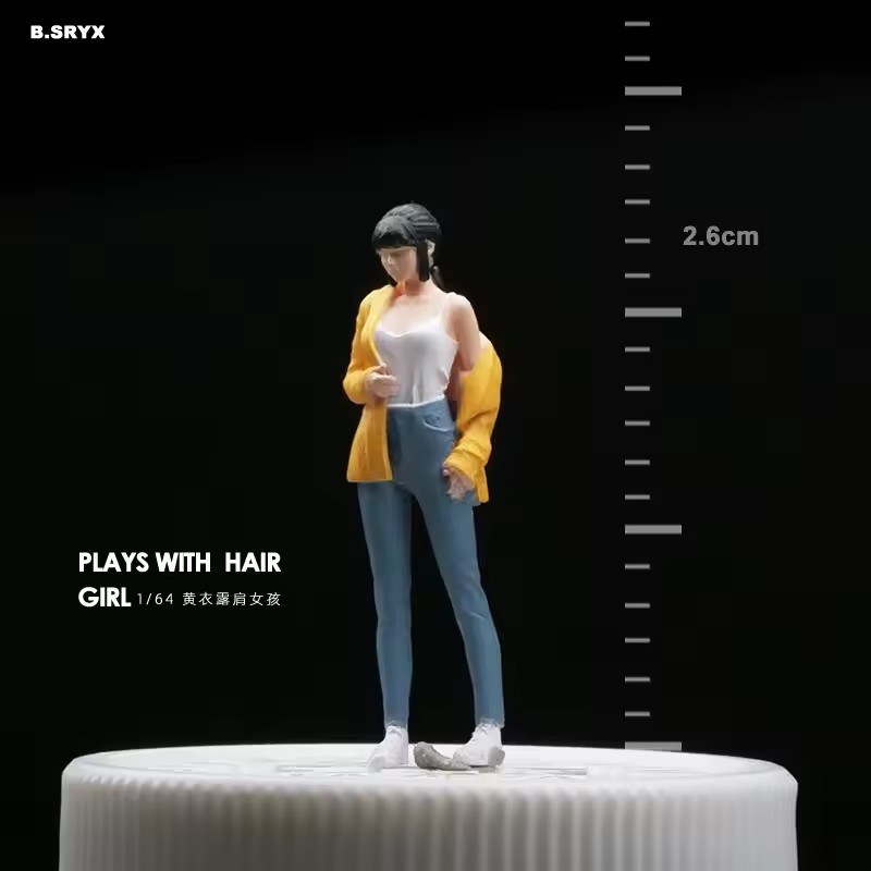 1:64 Model Miniature DIY Scene - Street Fashion Photographers ulasan dan harga