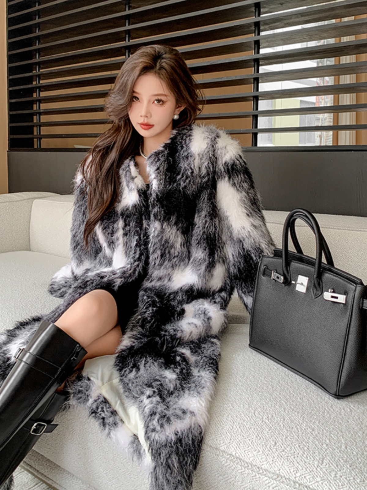 Korean Style Long Sheepskin Co - Street Fashion Korean Girl ulasan dan harga
