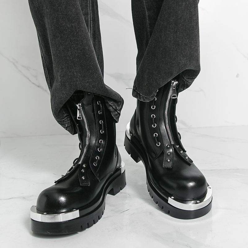 Men's thick soled boots Design - Street Fashion Walk ulasan dan harga