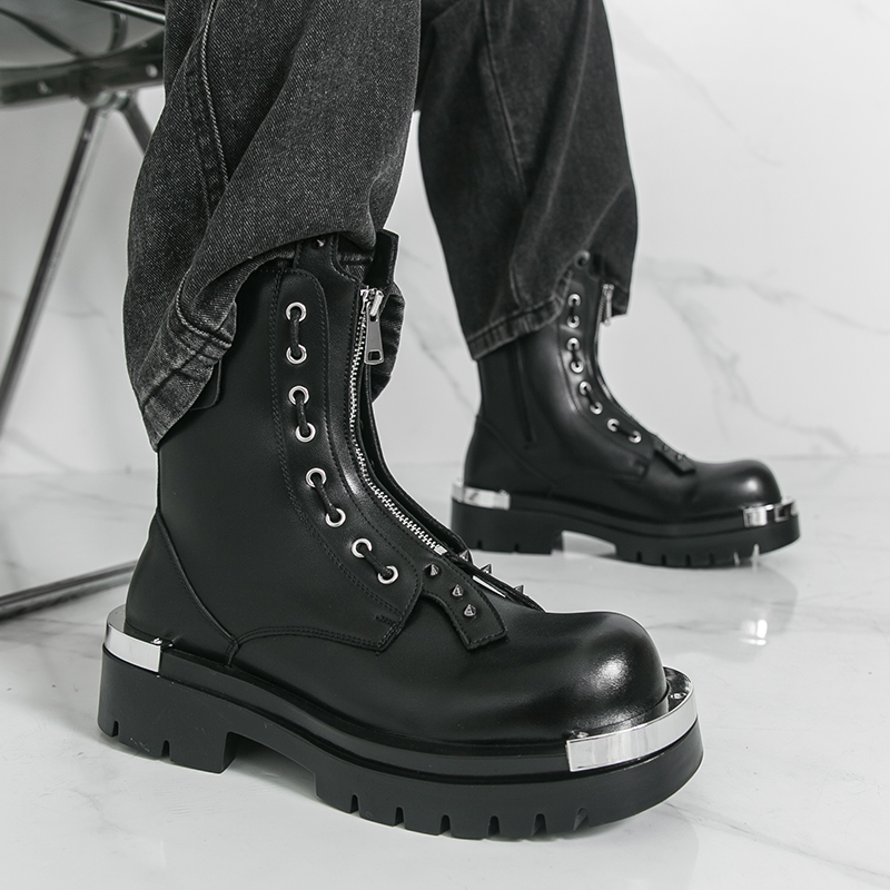 Men's thick soled boots Design - Street Fashion Walk ulasan dan harga