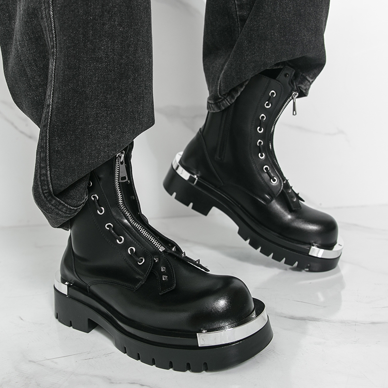 Men's thick soled boots Design - Street Fashion Walk ulasan dan harga