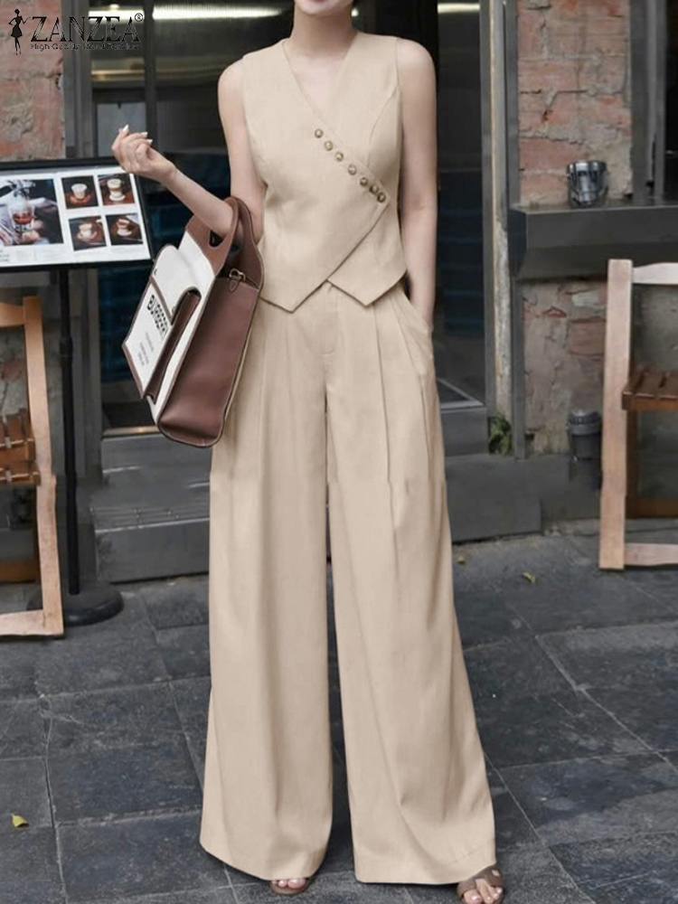 ZANZEA Women Pant Sets Irregul - Street Fashion Jersey ulasan dan harga