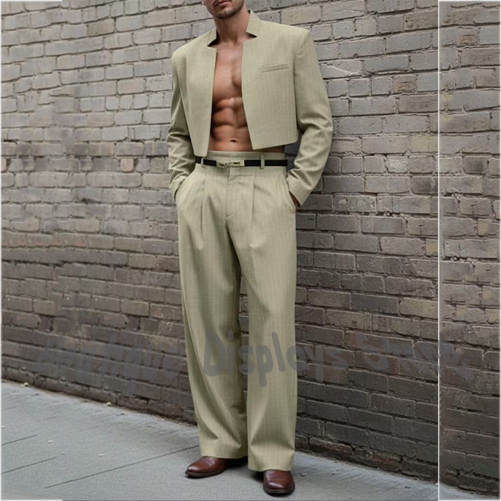 Chic Tailored Men's Suit Set(J - Street Fashion Outfit For Men ulasan dan harga