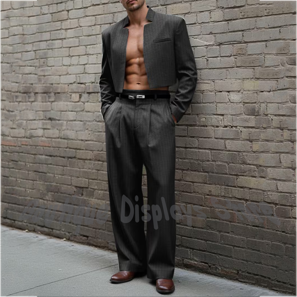 Chic Tailored Men's Suit Set(J - Street Fashion Outfit For Men ulasan dan harga